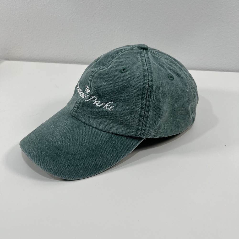 The National Parks Hat Cap Fitted Unisex Green Embroidered Y2K Adams Brand - Picture 3 of 9